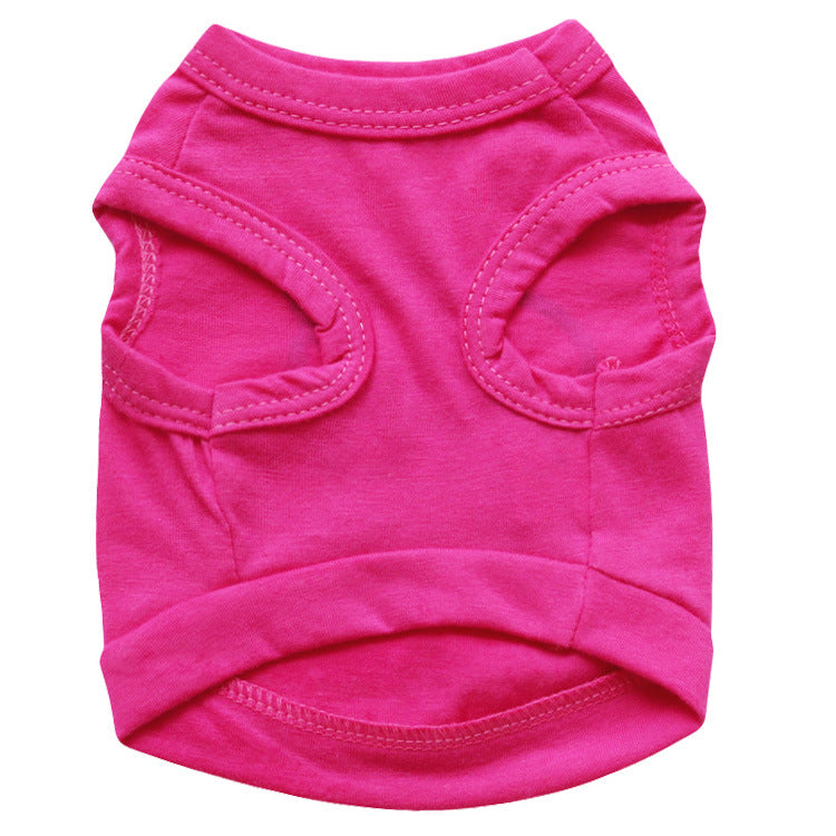 Cotton Jersey Pet Vest