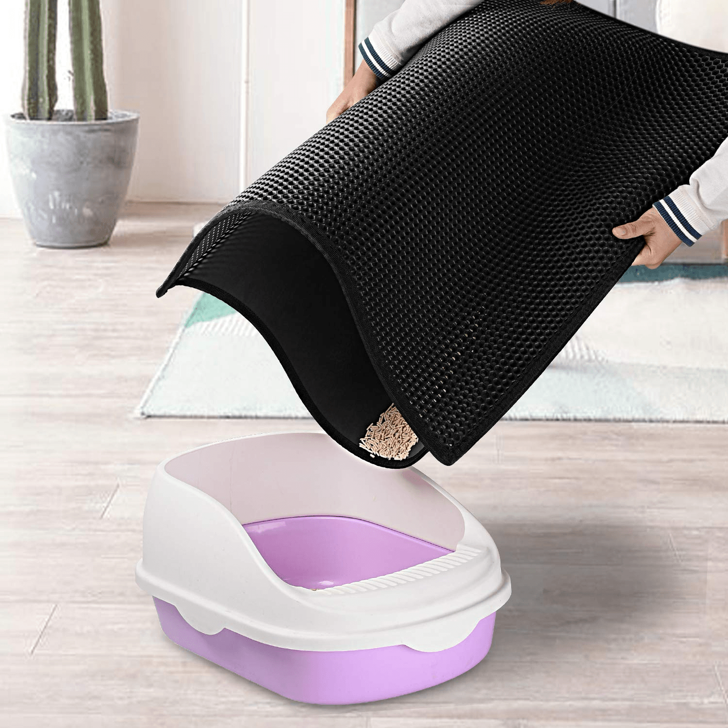 Cat Litter Mat Trapping Honeycomb